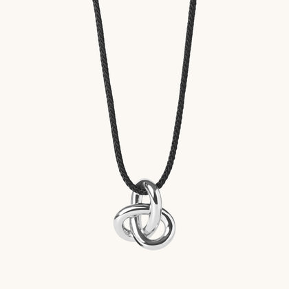 Amara Cord Necklace Silver